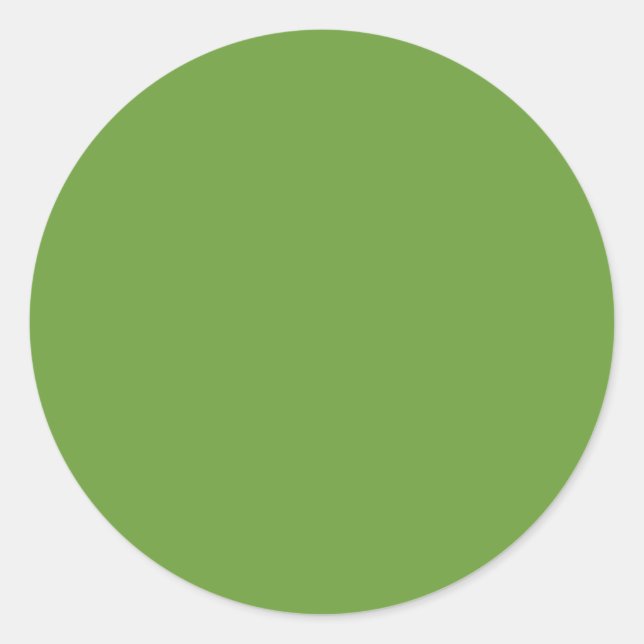 Chartreuse, yellowish-green classic round sticker (Front)