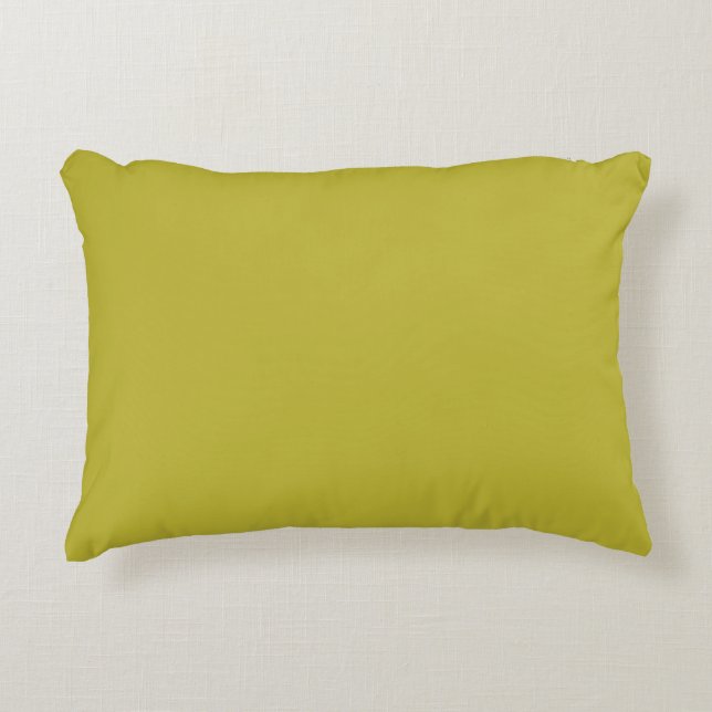 CHARTREUSE Yellowish Green Solid Colour  Decorative Cushion (Front)