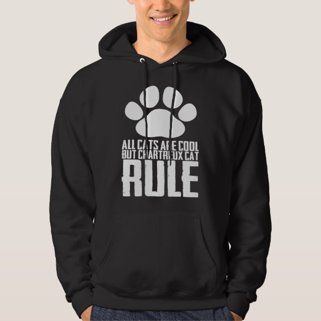 Chartreux kitten  Chartreux mom  Chartreux father Hoodie (Front)