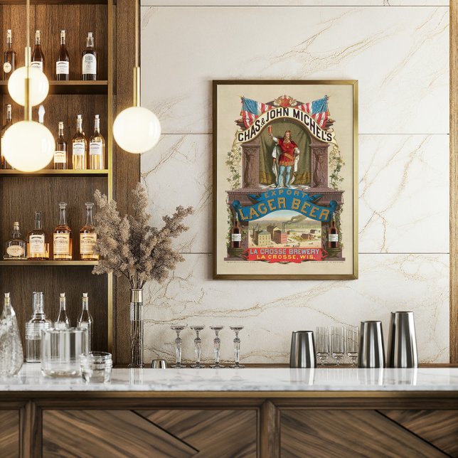 Chas. & John Michel’s Export Lager Beer Poster (Creator Uploaded)