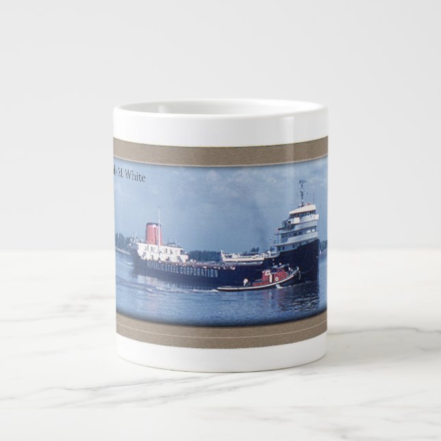 Chas M. White jumbo mug (Front)
