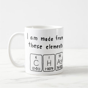 Chas periodic table name mug