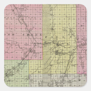 Chase County, Kansas Square Sticker