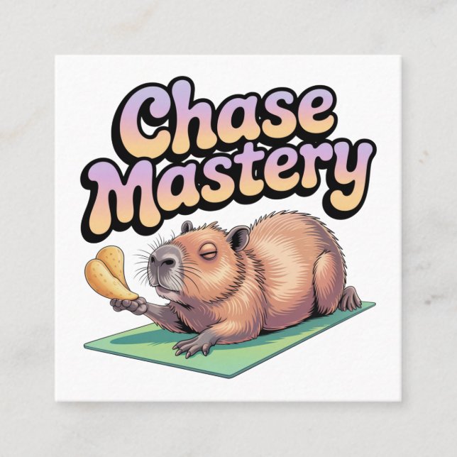 Chase Mastery Square Business Card (Front)