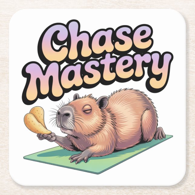 Chase Mastery Square Paper Coaster (Front)