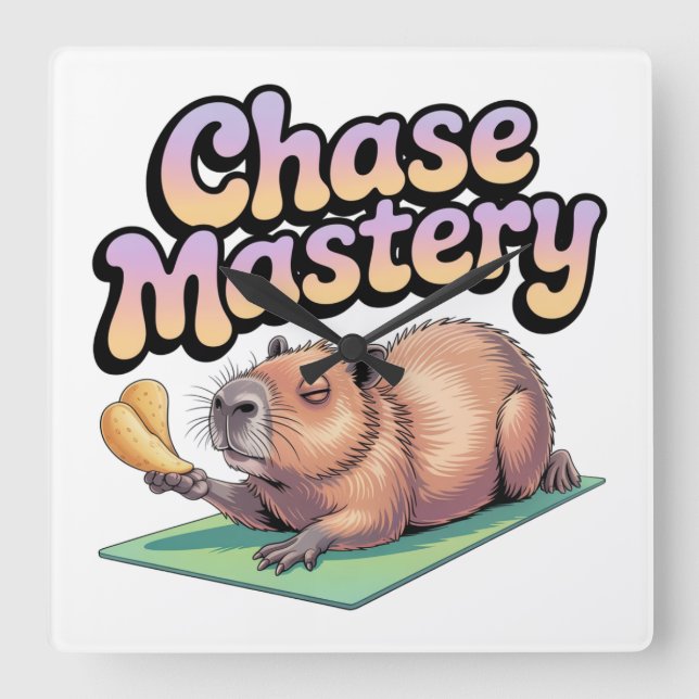 Chase Mastery Square Wall Clock (Front)