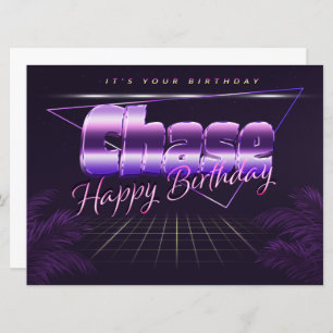 Chase Name First Name pura retro card Birthday