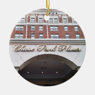Chase Park Plaza, St Louis, Christmas Ornament, Ceramic Tree Decoration