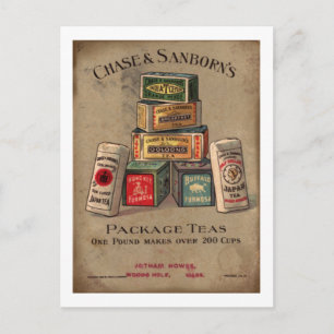 Chase & Sanborn's Tea Postcard