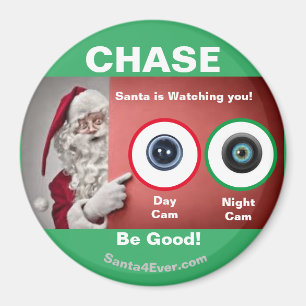 CHASE Santa is Watching you! Day and Night Magnet