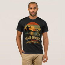 Chase Sunsets Not Deadlines Fishing Men's