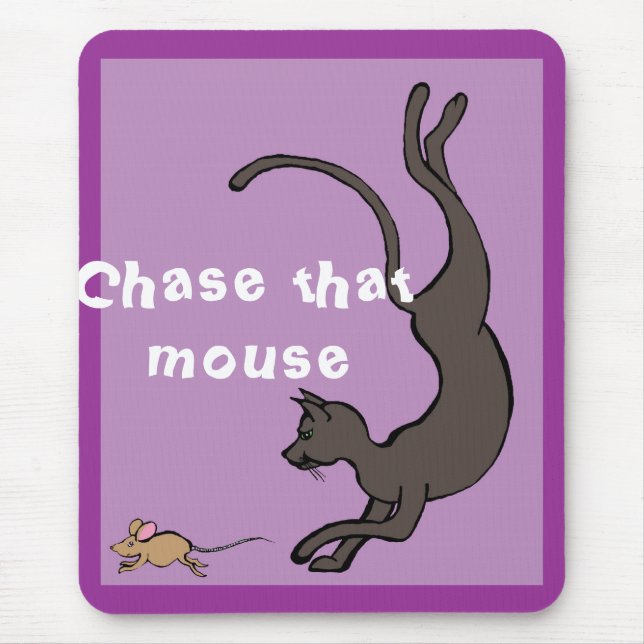 Chase that mouse mouse mat (Front)