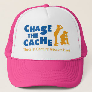 Chase the Cache--Geocaching Trucker Hat women/men