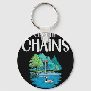 Chase The Chains Disc Golf Scenic Nature Key Ring