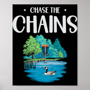 Chase The Chains Disc Golf Scenic Nature Poster