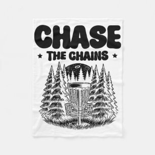 Chase The Chains Sports Frolfer Athlete Game Disc  Fleece Blanket