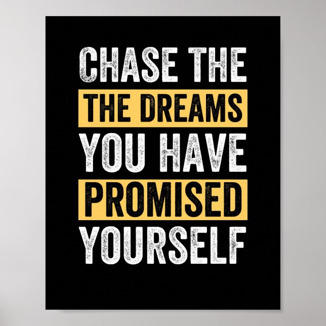 chase the dreams poster (Front)