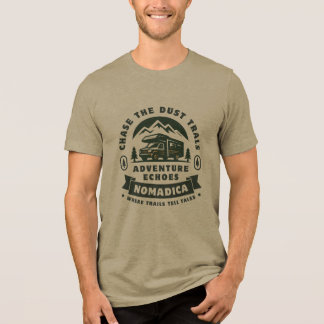 Chase the Dust Trails®: Adventure Echoes™ Retro RV Tri-Blend Shirt