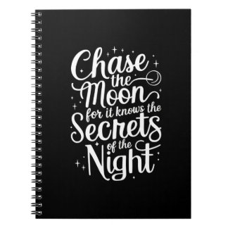 Chase the Moon Notebook (Noir)