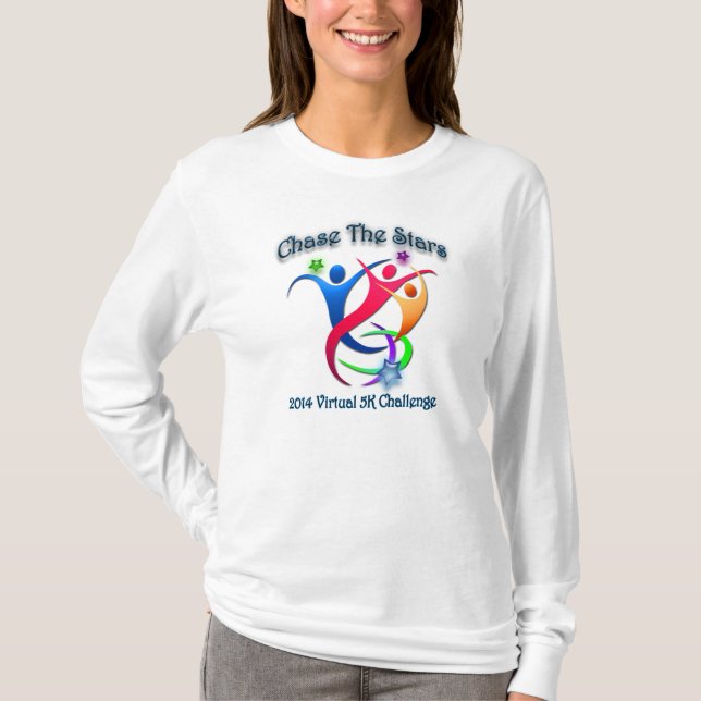 Chase The Stars Virtual 5k Series long sleeved Tee (Front)