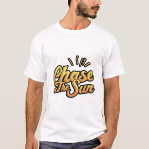 Chase The Sun – Retro Minimal Summer Adventure Tee