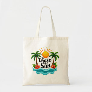 Chase the Sun Tropical Summer Tote Bag