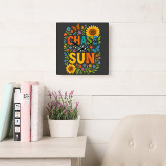 Chase the sun Wall Clock