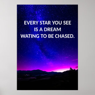 Chase your Dreams Motivational Poster
