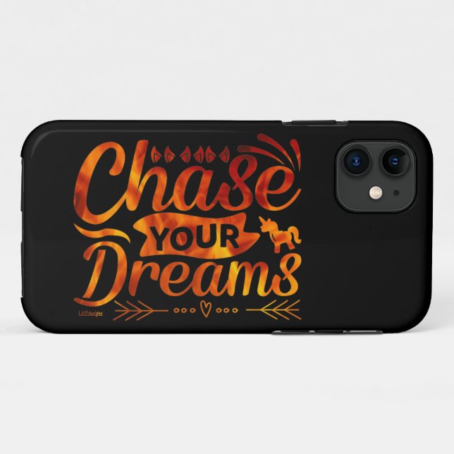 CHASE YOUR DREAMS motivational quote gift          Case-Mate iPhone Case (Back (Horizontal))