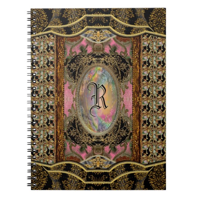 Chasecoeur Lotella Victorian Monogram Notebook (Front)