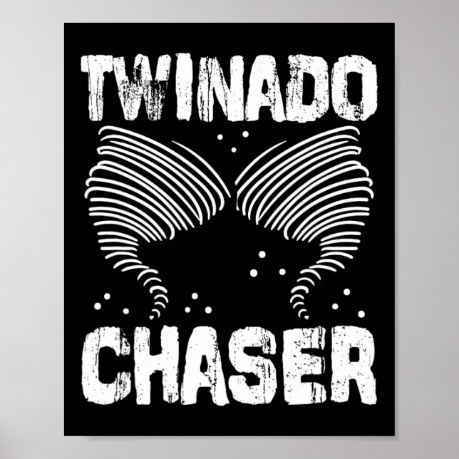 Chaser Funny Mum Dad Twin Parents  Poster (Front)