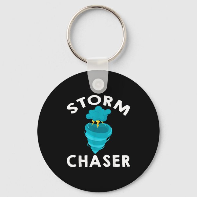 Chaser Funny Parent New Family Chasing Toddler Dad Key Ring (Front)