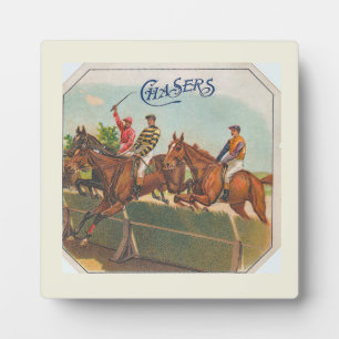 Chasers Vintage Horse Racing Plaque