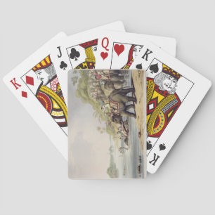 Chasing a Tiger across a River, from "Oriental Fie Playing Cards