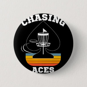 Chasing Aces Disc Golf Target Sports Apparel Men W 6 Cm Round Badge