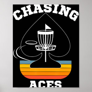 Chasing Aces Disc Golf Target Sports Apparel Men W Poster