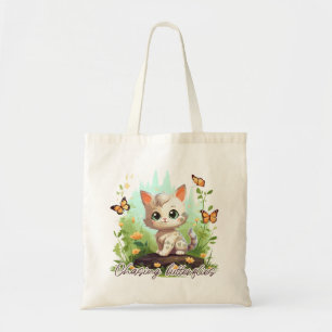 Chasing butterflies tote bag