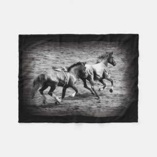 Chasing Freedom - Equine Art Fleece Blanket
