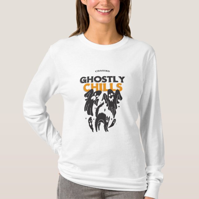 Chasing Ghostly Chills T-Shirt (Front)