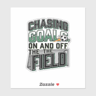 Chasing Goals Soccer Vintage Field Shirt Design_1