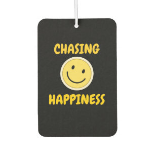 Chasing Happiness Smiley Face Positive Car Air Freshener