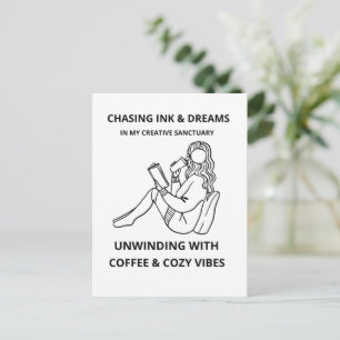 Chasing Ink and Dreams Cosy Creative Sanctuary Postcard