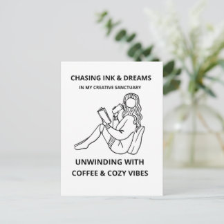 Chasing Ink and Dreams | Cosy Creative Sanctuary  Postcard