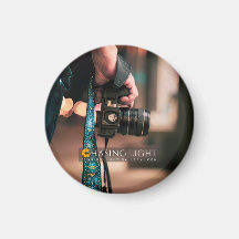 'Chasing Light Gallery' Circle Magnet