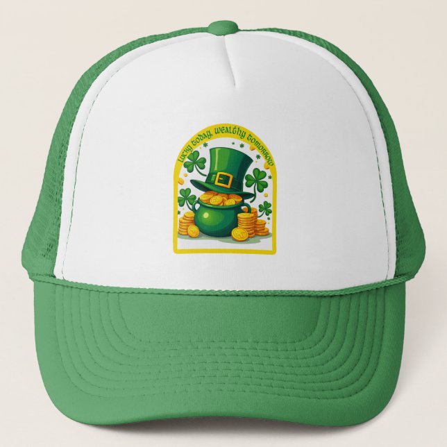Chasing Luck Catching Cash St Patrick’s - boné Trucker Hat (Front)