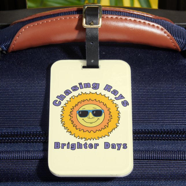 Chasing Rays Luggage Tag (Front Insitu 2)