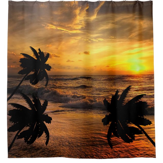 CHASING SUNSETS OCEAN SCENERY NATURE    SHOWER CURTAIN (Front)
