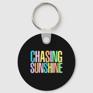 Chasing Sunshine Hawaii Beach Funny Summer Vacatio Key Ring