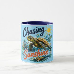 Chasing Sunshine Turtle Mug