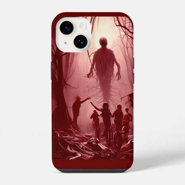 Chasing the Bad Guys (Red) iPhone Case (Back)
